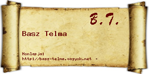 Basz Telma névjegykártya